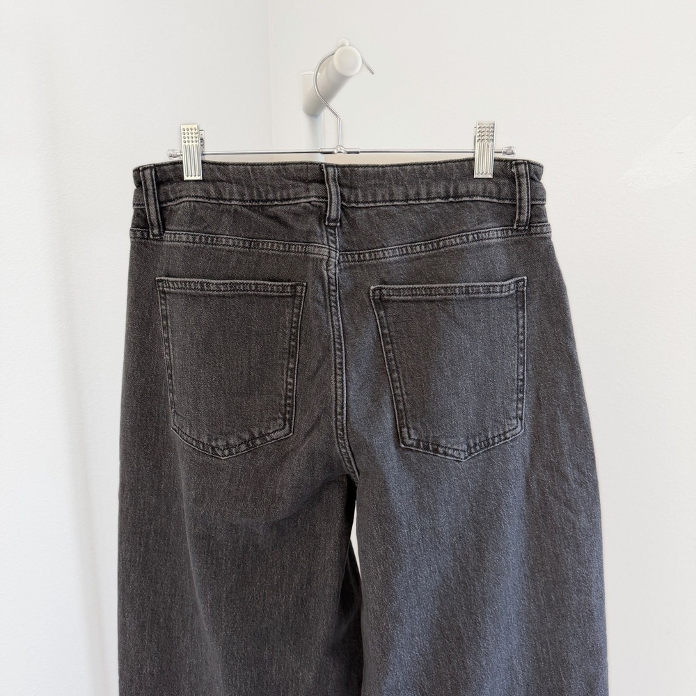 The Drop Size 30 Black Wide Leg Jeans High Rise (NEW) - Picture 4 of 5